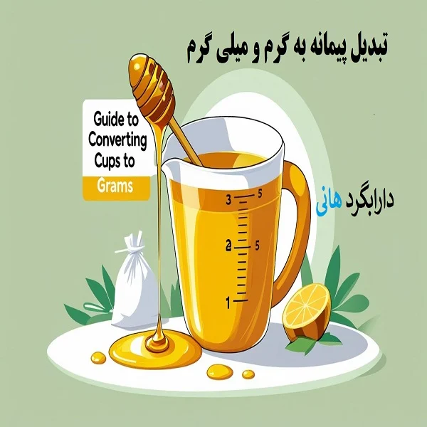 جدول تبدیل پیمانه به گرم و میلیلیتر| راهنمای کامل برای آشپزی با عسل 1 بندانگشتی